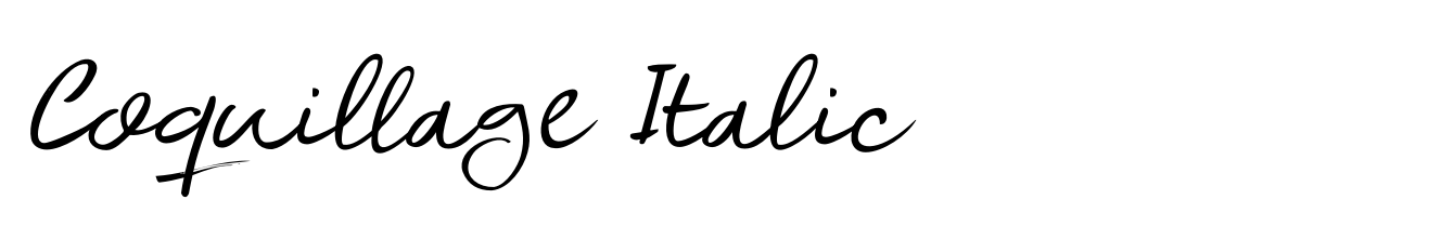 Coquillage Italic